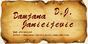 Damjana Janičijević vizit kartica